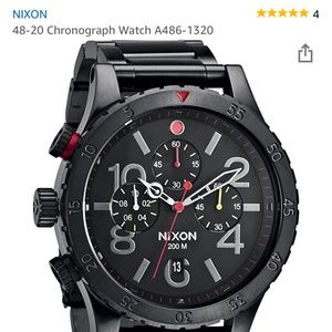 Nixon 48-20 Chronograph Men's Watch Black